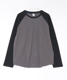 【FRUIT OF THE LOOM】カラーブロックロングスリーブラグランパックT シャツ