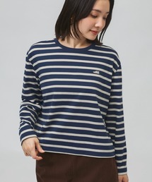 【別注】ニューバランス New Balance ロングスリーブボーダーTシャツシューパッチ 限定コラボ