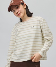 【別注】ニューバランス New Balance ロングスリーブボーダーTシャツシューパッチ 限定コラボ