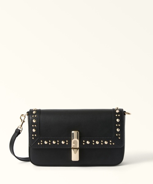 FURLA（フルラ）の「フルラ イリデ (Furla Iride) クロスボディバッグ（ショルダーバッグ・メンズ・ホワイト/ブラック・ONE SIZE）」の2枚目の写真