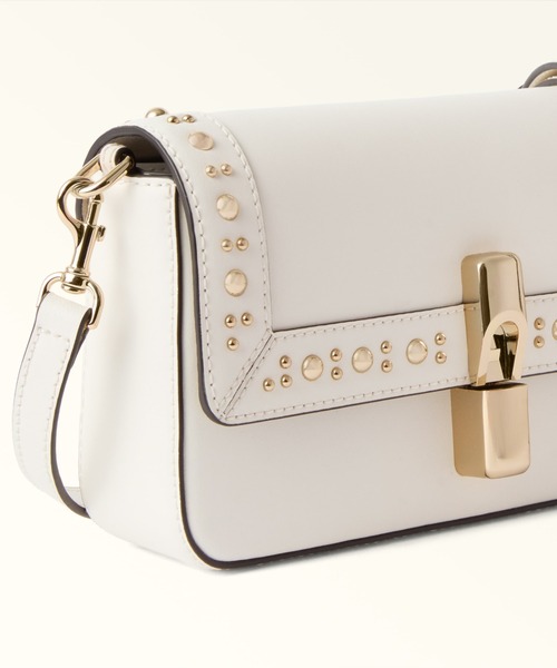 FURLA（フルラ）の「フルラ イリデ (Furla Iride) クロスボディバッグ（ショルダーバッグ・メンズ・ホワイト/ブラック・ONE SIZE）」の3枚目の写真