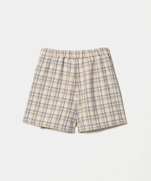 green label relaxing(グリーンレーベルリラクシング)の「キモウ チェック キュロット スカート / キッズ 100cm-160cm(スカート・キッズ・ナチュラル・130cm/110cm/100cm/140cm/160cm/120cm/150cm)」の5枚目の写真