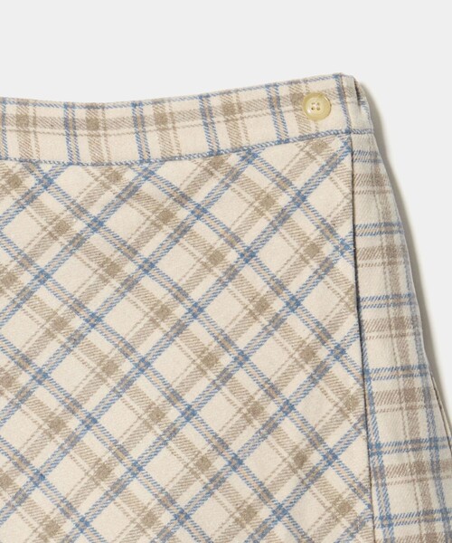 green label relaxing(グリーンレーベルリラクシング)の「キモウ チェック キュロット スカート / キッズ 100cm-160cm(スカート・キッズ・ナチュラル・130cm/110cm/100cm/140cm/160cm/120cm/150cm)」の6枚目の写真