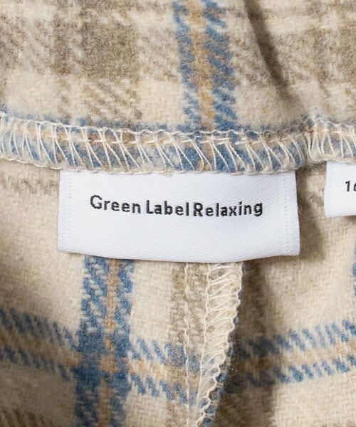 green label relaxing(グリーンレーベルリラクシング)の「キモウ チェック キュロット スカート / キッズ 100cm-160cm(スカート・キッズ・ナチュラル・130cm/110cm/100cm/140cm/160cm/120cm/150cm)」の14枚目の写真