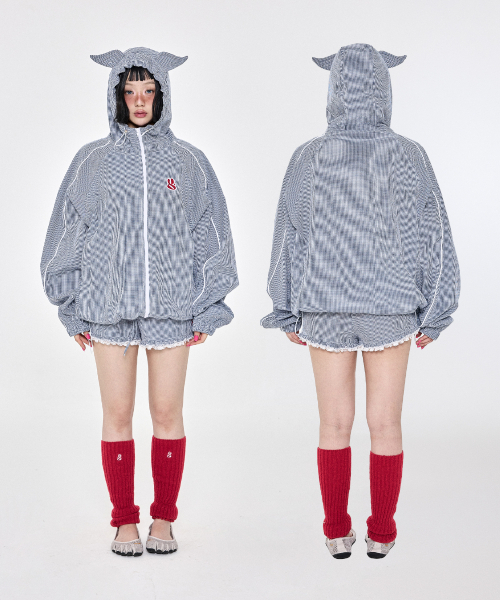YEGG(イェグ)の「チェックショートパンツ ネイビー(その他パンツ・レディース・その他・FREE)」の2枚目の写真