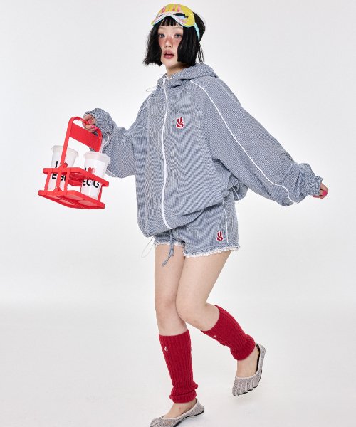 YEGG(イェグ)の「チェックショートパンツ ネイビー(その他パンツ・レディース・その他・FREE)」の3枚目の写真