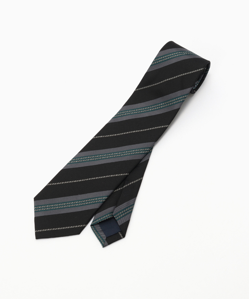 EDIFICE（エディフィス）の「Holliday & Brown(ホリデー & ブラウン）Jacquard Stripe Tie（ネクタイ・メンズ・チョコ/ブラック系その他・FREE）」の3枚目の写真