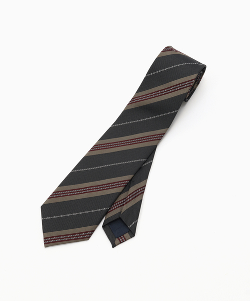EDIFICE（エディフィス）の「Holliday & Brown(ホリデー & ブラウン）Jacquard Stripe Tie（ネクタイ・メンズ・チョコ/ブラック系その他・FREE）」の4枚目の写真