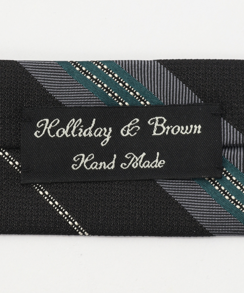 EDIFICE（エディフィス）の「Holliday & Brown(ホリデー & ブラウン）Jacquard Stripe Tie（ネクタイ・メンズ・チョコ/ブラック系その他・FREE）」の5枚目の写真