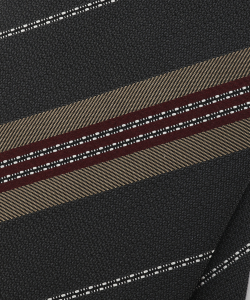 EDIFICE（エディフィス）の「Holliday & Brown(ホリデー & ブラウン）Jacquard Stripe Tie（ネクタイ・メンズ・チョコ/ブラック系その他・FREE）」の7枚目の写真