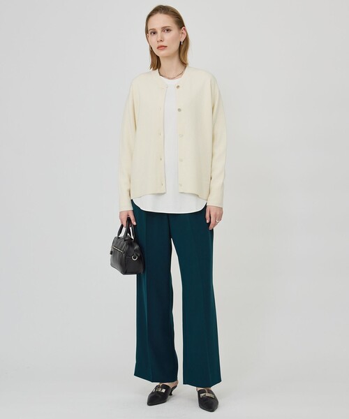 ICB(アイシービー)の「シンプルジャージー ロングスリーブTシャツ(Tシャツ/カットソー・レディース・アイボリー系/ブラック系・X-SMALL/SMALL/MEDIUM)」の8枚目の写真