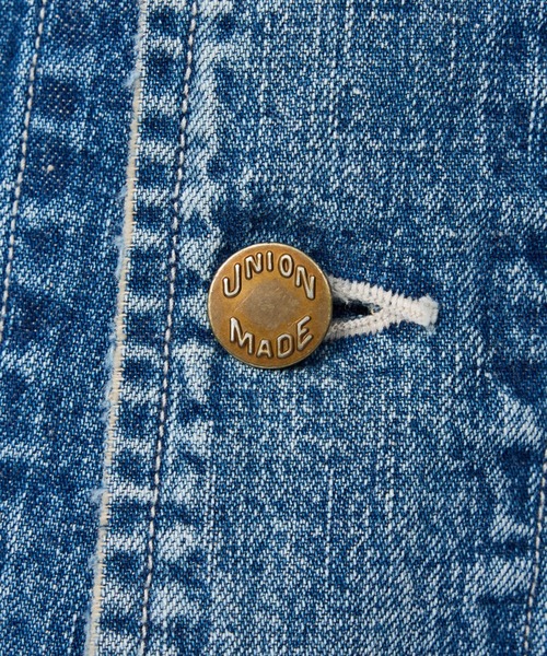 REMI RELIEF(レミレリーフ)の「【REMI RELIEF/レミレリーフ】9.5ozネップDENIMカバーオール(衿コーデュロイ)/デニム/アウター(ブルゾン・レディース・ブルー・フリー)」の18枚目の写真