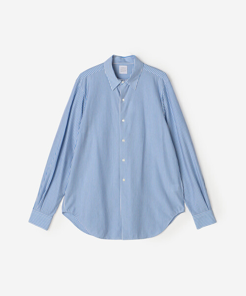 GOOD PEOPLE GOOD STITCHING GOOD PRODUCT(グッドピープルグッドスティッチンググッドプロダクト)の「GOOD PEOPLE GOOD STITCHING GOOD PRODUCT | 〈別注〉レギュラーカラー長袖シャツ MEN(シャツ/ブラウス・メンズ・ホワイト系その他/ブルー系その他・M/L)」の1枚目の写真