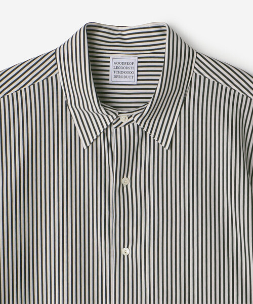 GOOD PEOPLE GOOD STITCHING GOOD PRODUCT(グッドピープルグッドスティッチンググッドプロダクト)の「GOOD PEOPLE GOOD STITCHING GOOD PRODUCT | 〈別注〉レギュラーカラー長袖シャツ MEN(シャツ/ブラウス・メンズ・ホワイト系その他/ブルー系その他・M/L)」の5枚目の写真
