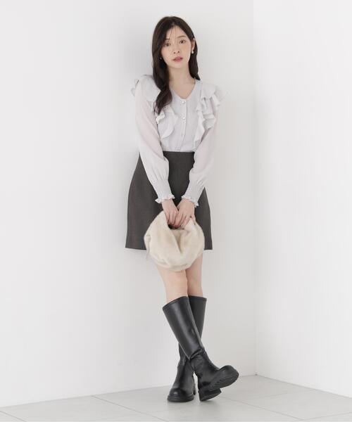 PROPORTION BODY DRESSING（プロポーションボディドレッシング）の「フェイクファーバッグ / 1216281003（ハンドバッグ・レディース・オフホワイト/グレー・ﾌﾘ-）」の6枚目の写真