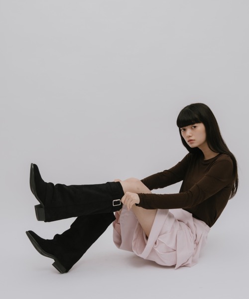 duei(デュイ)の「ソフトカラークルーネックロンT(Tシャツ/カットソー・レディース・ライトブルー/イエロー/ブラウン・FREE)」の11枚目の写真