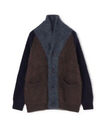 【WEB先行予約】TOMORROWLAND tricot ウールファー ショールカラーカーディガン
