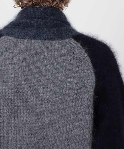 TOMORROWLAND （トゥモローランド）の「【WEB先行予約】TOMORROWLAND tricot ウールファー ショールカラーカーディガン（ニット/セーター・メンズ・キャメル/グレー系その他/ネイビー/ブルー系その他2・M/S）」の12枚目の写真