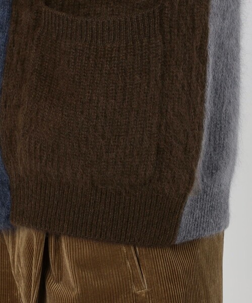 TOMORROWLAND （トゥモローランド）の「【WEB先行予約】TOMORROWLAND tricot ウールファー ショールカラーカーディガン（ニット/セーター・メンズ・キャメル/グレー系その他/ネイビー/ブルー系その他2・M/S）」の15枚目の写真