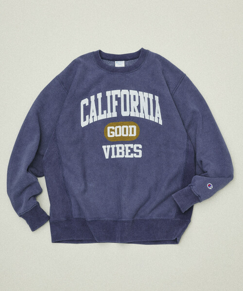 Champion(チャンピオン)の「Champion/チャンピオン 別注 REVERSE WEAVE VINTAGE WASH PRINT SWEAT/リバースウィーブ ヴィンテージウォッシュ プリント スウェット(スウェット・メンズ・チャコールグレー/ライトグレー/ブラック/ネイビー/ブラウン/グレー/シルバー/インディゴブルー/グリーン/ナチュラル・SMALL/MEDIUM/LARGE/X-LARGE)」の9枚目の写真