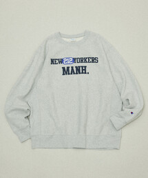 Champion/チャンピオン 別注 REVERSE WEAVE VINTAGE WASH PRINT SWEAT/リバースウィーブ ヴィンテージウォッシュ プリント スウェット