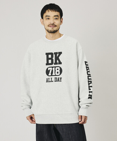 Champion(チャンピオン)の「Champion/チャンピオン 別注 REVERSE WEAVE VINTAGE WASH PRINT SWEAT/リバースウィーブ ヴィンテージウォッシュ プリント スウェット(スウェット・メンズ・チャコールグレー/ライトグレー/ブラック/ネイビー/ブラウン/グレー/シルバー/インディゴブルー/グリーン/ナチュラル・SMALL/MEDIUM/LARGE/X-LARGE)」の12枚目の写真