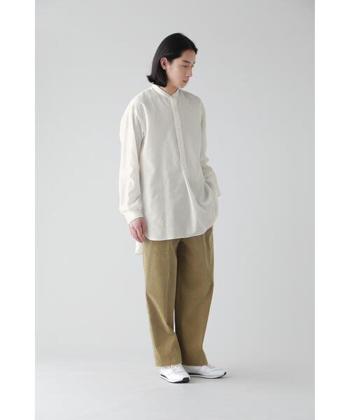 YLEVE(イレーヴ)の「YLEVE / CUPRA COTTON TENCEL LAWN P/O SH(シャツ/ブラウス・メンズ・ホワイト/ベージュ・3/4)」の18枚目の写真