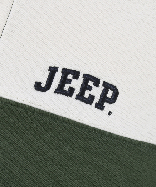 JEEP(ジープ)の「WOMEN レトロ 1941 ストライプ襟スウェット (JR5TSF825GN)(ポロシャツ・レディース・その他・MEDIUM/LARGE/X-LARGE/SMALL)」の6枚目の写真