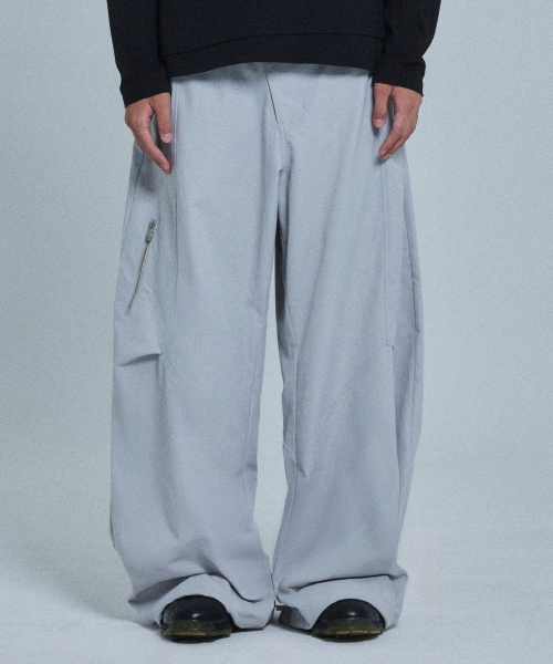 NODE LABS(ノードラボ)の「DEV:12 カーブド切替ワイドパンツ_グレー(スウェットパンツ・レディース・その他・X-LARGE/LARGE/MEDIUM/SMALL)」の1枚目の写真