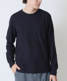 サーマル ワッフルカットソー 長袖Tシャツ レギュラーフィット クルーネック 無地T　rayo D sole
