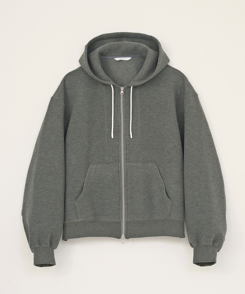 VICTIM(ヴィクティム)の「VICTIM ヴィクティム / TECH ZIP PARKA ダンボールニットフルジップパーカー / VTM-26-CS-111(パーカー・メンズ・ブラック/グレー/モカ・1/2/3)」の10枚目の写真