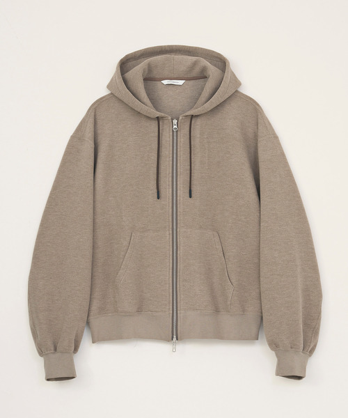 VICTIM(ヴィクティム)の「VICTIM ヴィクティム / TECH ZIP PARKA ダンボールニットフルジップパーカー / VTM-26-CS-111(パーカー・メンズ・ブラック/グレー/モカ・1/2/3)」の6枚目の写真