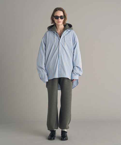 VICTIM(ヴィクティム)の「VICTIM ヴィクティム / TECH ZIP PARKA ダンボールニットフルジップパーカー / VTM-26-CS-111(パーカー・メンズ・ブラック/グレー/モカ・1/2/3)」の12枚目の写真