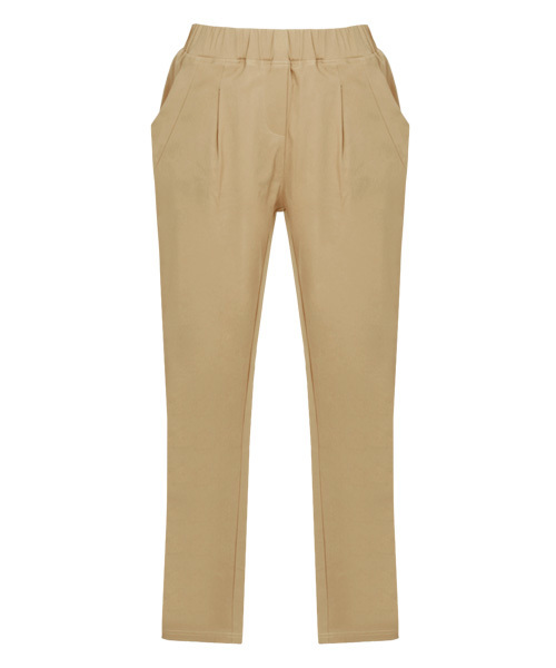 Pierrot（ピエロ）の「【ラインがキレイで履きやすい】ストレッチ サルエルパンツ/ジョッパーズ（その他パンツ・レディース・ブラック/カーキ/ネイビー/カモフラージュ/ストライプ/チェック/オフホワイト/ベージュ/ホワイト系その他・L/M）」の4枚目の写真