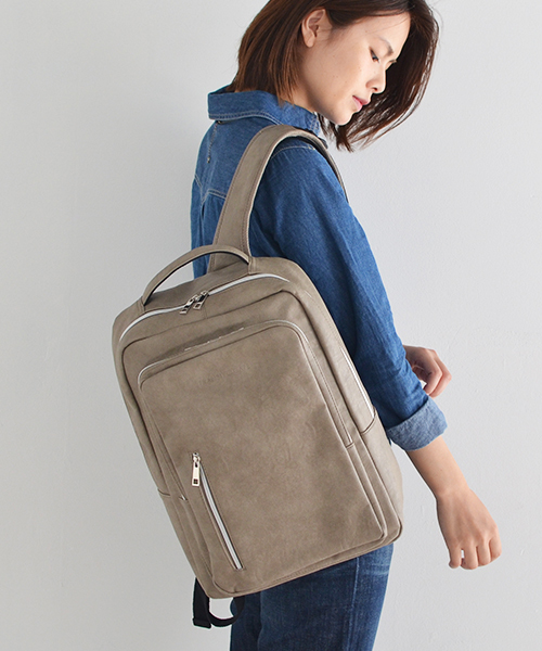 TRANSIT GATE（トランジットゲート）の「Transit Gate G1 ビジネス バックパック リュックサック（バックパック/リュック・メンズ・ブラック/ブラウン/グレー/ネイビー/ダークグレー・FREE）」の2枚目の写真