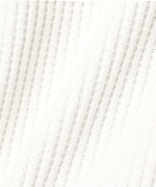 Denime（ドゥニーム）の「ビッグワッフルロングスリーブTEE（Tシャツ/カットソー・メンズ・ブラック/杢グレー/ホワイト・X-LARGE/LARGE/MEDIUM）」の11枚目の写真