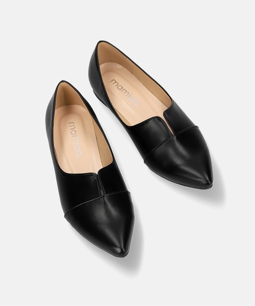 MAMIAN（マミアン）の「ポインテッドトゥ 切り替え ドレスシューズ（ドレスシューズ・レディース・ブラック/ブラック系その他/シルバー/シルバー系その他/ブラック系その他2/ブラック系その他3/グレイッシュベージュ/レオパード/ブラック系その他4/ホワイト系その他/ブラック系その他5/ベージュ×ブラック/ダークブラウン/アイボリー/ベージュ系その他・23.0cm/25.0cm/24.5cm/23.5cm/22.5cm/24.0cm/21.5cm/22.0cm/25.5cm）」の20枚目の写真