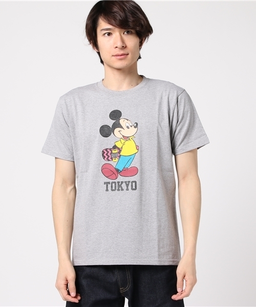 Disney ディズニー の Disney Collectionスケボーミッキーマウスtシャツ Tシャツ カットソー Wear