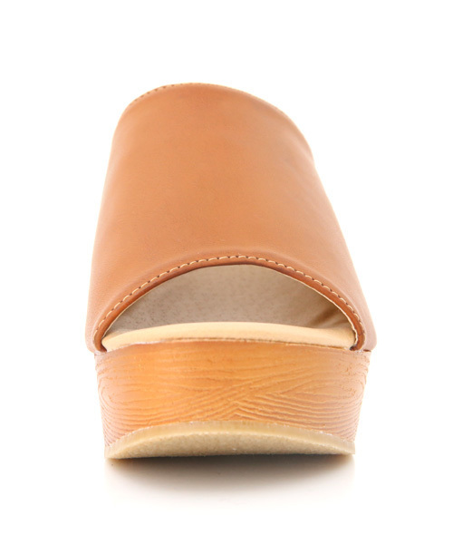 Luz Llena (glifeed） （ラズレナグリフィード）の「ウッド調ウェッジソールサボサンダル（サンダル・レディース・ブラック/ダークブラウン/キャメル・LARGE/SMALL/MEDIUM/X-LARGE）」の8枚目の写真