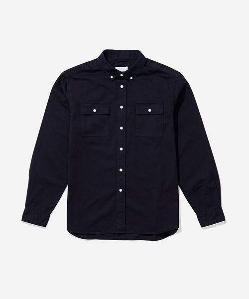 Saturdays NYC(サタデーズ ニューヨークシティ )の「Angus Button Down Broken Twill Shirt(シャツ/ブラウス・メンズ・ネイビー/レンガ・X-SMALL/M/L/S/X-LARGE)」の12枚目の写真