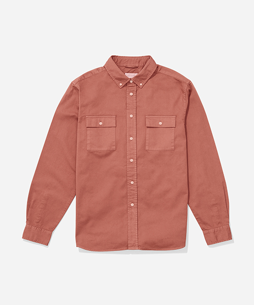 Saturdays NYC(サタデーズ ニューヨークシティ )の「Angus Button Down Broken Twill Shirt(シャツ/ブラウス・メンズ・ネイビー/レンガ・X-SMALL/M/L/S/X-LARGE)」の11枚目の写真