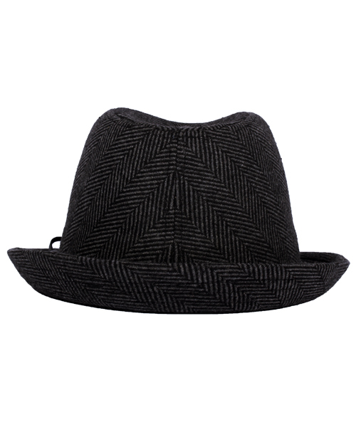 ８(eight)（エイト）の「ヘリンボーン 中折れ ハット 帽子 （ハット・メンズ・チャコールグレー/グレー・FREE）」の6枚目の写真