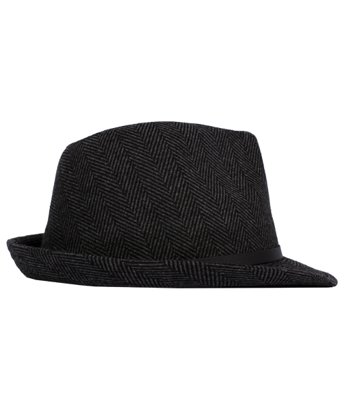 ８(eight)（エイト）の「ヘリンボーン 中折れ ハット 帽子 （ハット・メンズ・チャコールグレー/グレー・FREE）」の7枚目の写真
