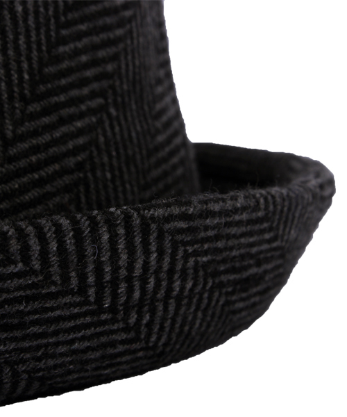 ８(eight)（エイト）の「ヘリンボーン 中折れ ハット 帽子 （ハット・メンズ・チャコールグレー/グレー・FREE）」の15枚目の写真