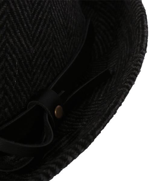 ８(eight)（エイト）の「ヘリンボーン 中折れ ハット 帽子 （ハット・メンズ・チャコールグレー/グレー・FREE）」の16枚目の写真