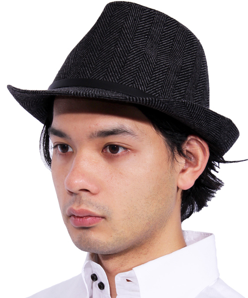 ８(eight)（エイト）の「ヘリンボーン 中折れ ハット 帽子 （ハット・メンズ・チャコールグレー/グレー・FREE）」の21枚目の写真