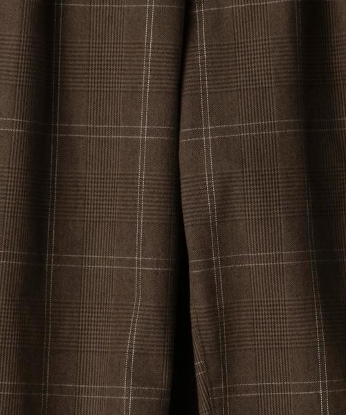 coen（コーエン）の「【セットアップ企画】グレンチェックワイドタックパンツ※ジャケット別売り（その他パンツ・メンズ・ブラウン/ダークグレー・LARGE/MEDIUM/X-LARGE/SMALL）」の8枚目の写真
