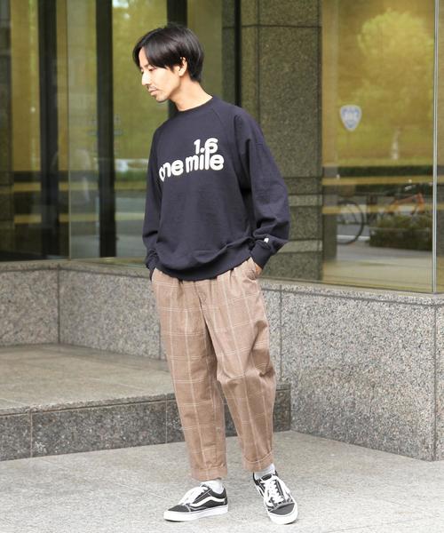 coen（コーエン）の「【セットアップ企画】グレンチェックワイドタックパンツ※ジャケット別売り（その他パンツ・メンズ・ブラウン/ダークグレー・LARGE/MEDIUM/X-LARGE/SMALL）」の21枚目の写真