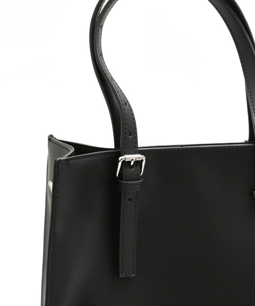 ABAHOUSE（アバハウス）の「レザー縦型トートバッグ（トートバッグ・メンズ・ブラック・FREE）」の6枚目の写真