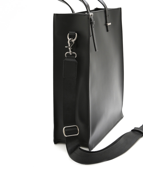 ABAHOUSE（アバハウス）の「レザー縦型トートバッグ（トートバッグ・メンズ・ブラック・FREE）」の10枚目の写真